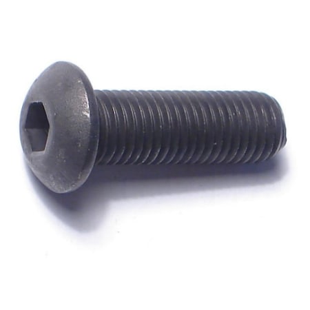 Midwest Fastener 5/16"-24 Socket Head Cap Screw, Button, Plain Steel, 1 in Length, 6 PK 79568